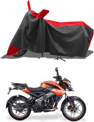 smwzxyu Two Wheeler Cover for Bajaj(Pulsar NS125, Black, Red)
