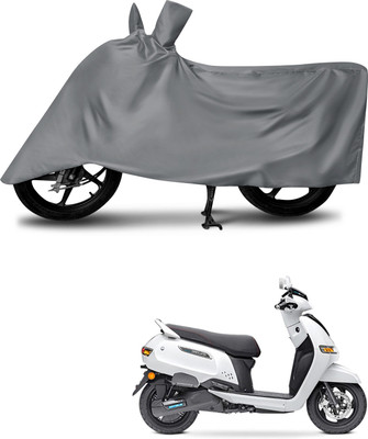DeepShakshi AUTOMOTIVE Waterproof Two Wheeler Cover for TVS(iQube Electric, Grey)