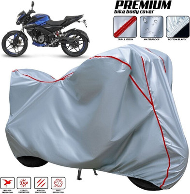 xodi Waterproof Two Wheeler Cover for Bajaj(Pulsar NS125 BS6, Silver, Red, Multicolor)