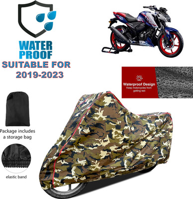 PAGORA Waterproof Two Wheeler Cover for TVS(Apache RTR 165 RP, Yellow)