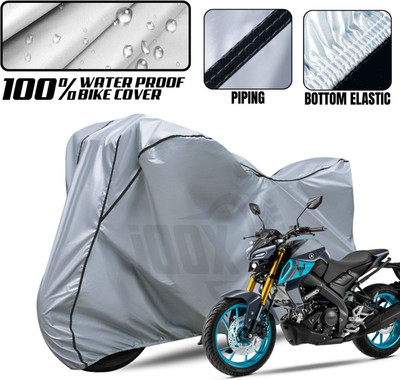 OliverX Waterproof Two Wheeler Cover for Yamaha(MT 15, Silver, Black)