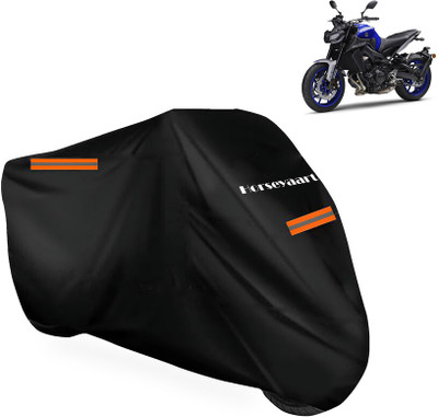 Horseyaart Waterproof Two Wheeler Cover for Yamaha(MT-09, Black)