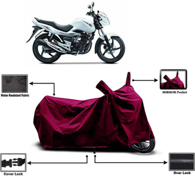 AASHTIK MART Two Wheeler Cover for Suzuki(GS 150R, Maroon)