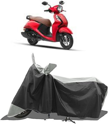 GROFATIK Two Wheeler Cover for Yamaha(Fascino 125, Grey)