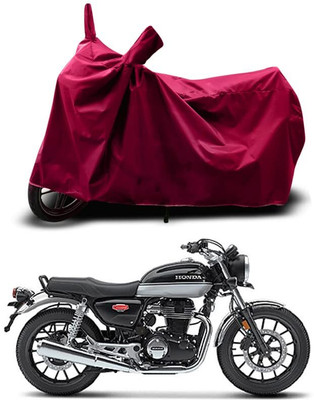 KEDIT Two Wheeler Cover for Honda(Hness CB350, Maroon)