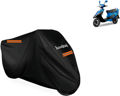 Juvdoxj Waterproof Two Wheeler Cover for TVS(Pep Plus, Black)