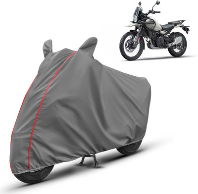 AUTOMOZEXO Waterproof Two Wheeler Cover for Royal Enfield(Himalayan, Grey)