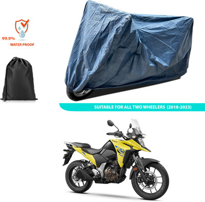 CODOKI Waterproof Two Wheeler Cover for Suzuki(Blue)