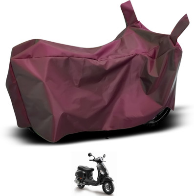 GOSHIV-car and bike accessories Two Wheeler Cover for Piaggio(Vespa VXL, Maroon)