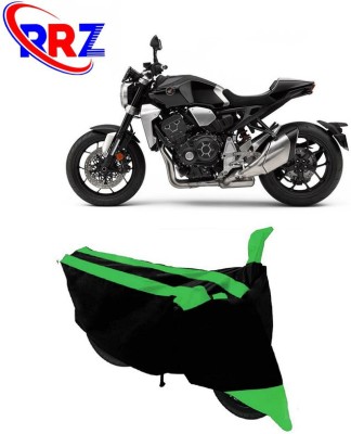 RRZ Waterproof Two Wheeler Cover for Honda(CB 1000R, Black, Green)