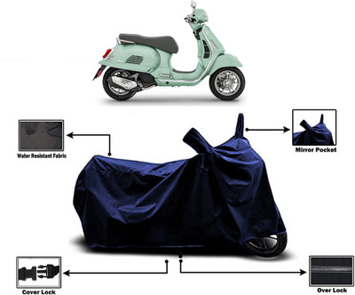 Amexride Two Wheeler Cover for Vespa(GTS 300 BS6, Blue)