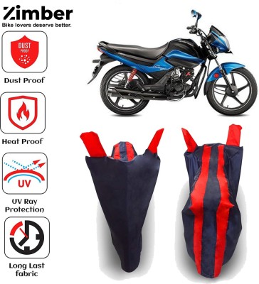 ZIMBER Two Wheeler Cover for Hero(Splendor I Smart, Red)