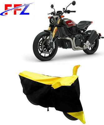 FFZ Waterproof Two Wheeler Cover for Indian(FTR 1200, Black, Yellow)