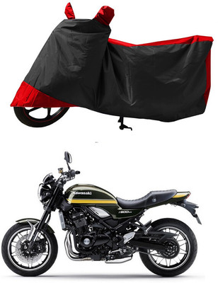 GROFATIK Two Wheeler Cover for Kawasaki(Z900 RS Cafe Racer BS6, Red)