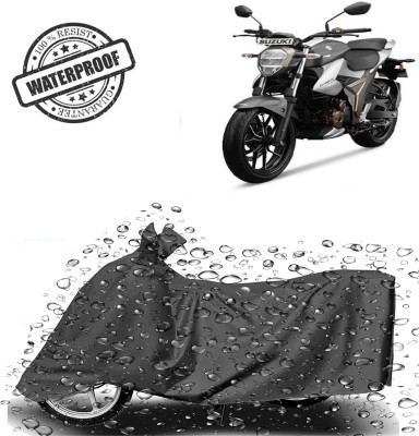 ROYAL AUTO MART Waterproof Two Wheeler Cover for Suzuki(Gixxer 250, Grey)