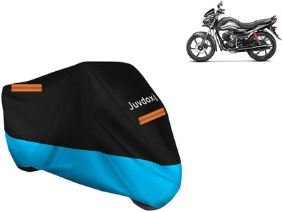 Juvdoxj Waterproof Two Wheeler Cover for Hero(Passion Pro i3S, Blue)