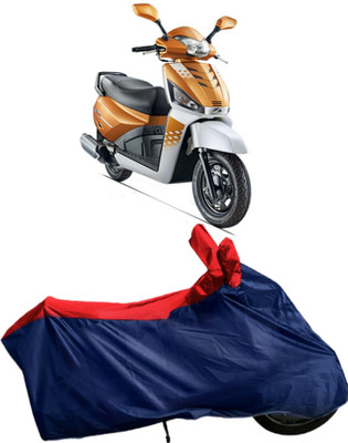 Autofly Waterproof Two Wheeler Cover for Mahindra(Gusto 125, Blue, Red)