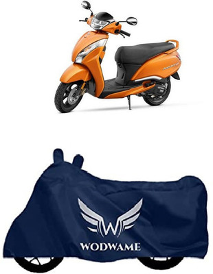 WODWAME Two Wheeler Cover for TVS(Jupiter 125, Blue)
