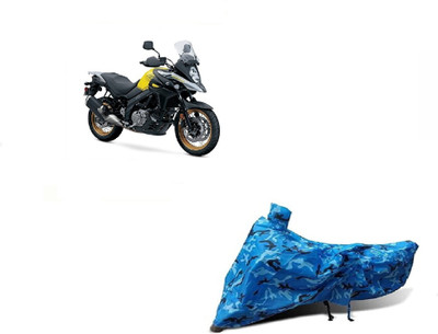 Anlopeproducts Waterproof Two Wheeler Cover for Suzuki(V-Strom 650 XT, Blue)