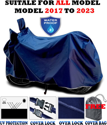 AutoGalaxy Waterproof Two Wheeler Cover for Bajaj(CT110, Blue)