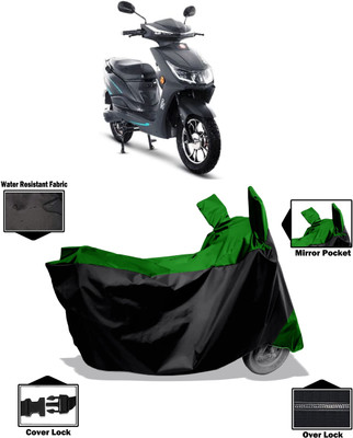 Amexride Two Wheeler Cover for Hero Electric(Motocorp Electric Atria, Green)