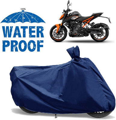 AUTOCAD Waterproof Two Wheeler Cover for KTM(250 Duke, Blue)