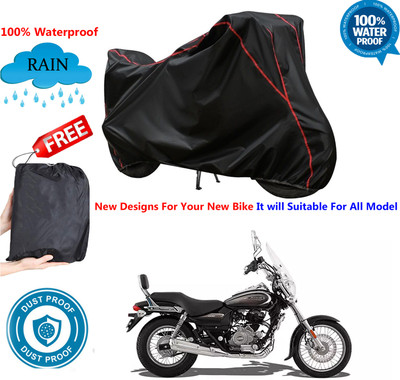 AUTOCAD Waterproof Two Wheeler Cover for Bajaj(Avenger 220 Cruise, Black)