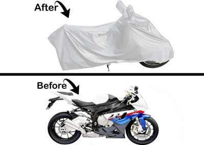 Archistylo Waterproof Two Wheeler Cover for BMW(S1000RR, Silver)