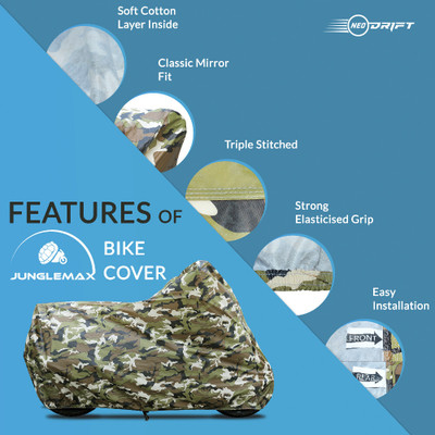 Neodrift Two Wheeler Cover for Bgauss(250 Duke BS6, Green)