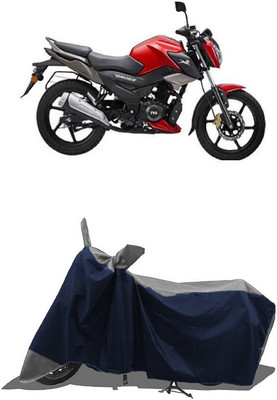 SUGASHRI Waterproof Two Wheeler Cover for TVS(RED 125 BS6, Grey, Blue)