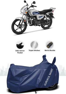 gurukul mart Waterproof Two Wheeler Cover for Hero(Passion Plus, Black)
