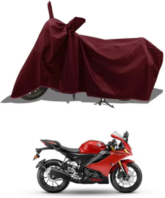 Mdstar Waterproof Two Wheeler Cover for Yamaha(R15, Maroon)