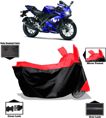 Amexride Two Wheeler Cover for Yamaha(YZF R15 V3 Moto GP Edition BS6, Red)