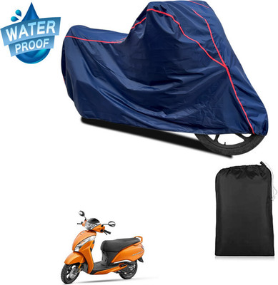 PAGORA Waterproof Two Wheeler Cover for TVS(Jupiter 125, Blue)