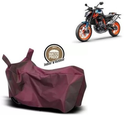 OliverX Waterproof Two Wheeler Cover for KTM(890 Duke, Maroon)