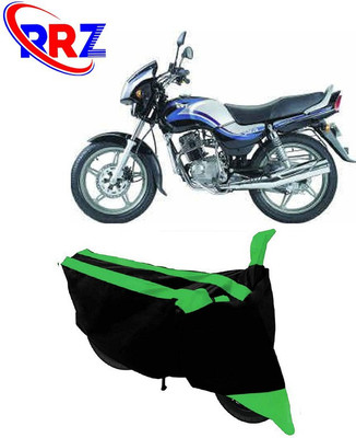 RRZ Waterproof Two Wheeler Cover for TVS(Victor Edge, Black, Green)
