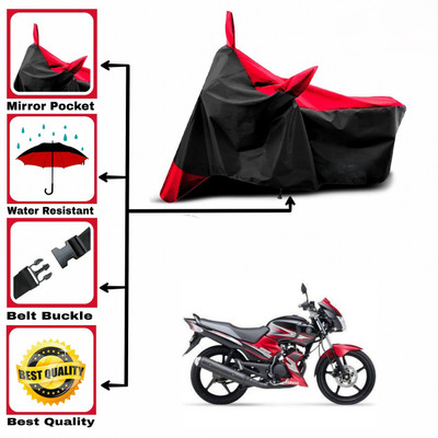 DeepShakshi AUTOMOTIVE Two Wheeler Cover for Yamaha(SS 125, Red, Black)