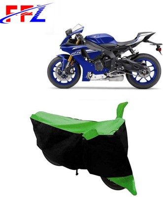 FFZ Two Wheeler Cover for Yamaha(YZF-R1, Black, Green)