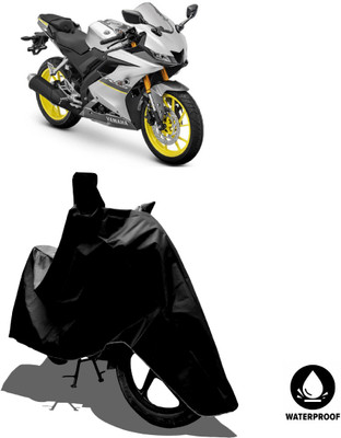 Amexride Waterproof Two Wheeler Cover for Yamaha(YZF R15 V3 BS6, Black)
