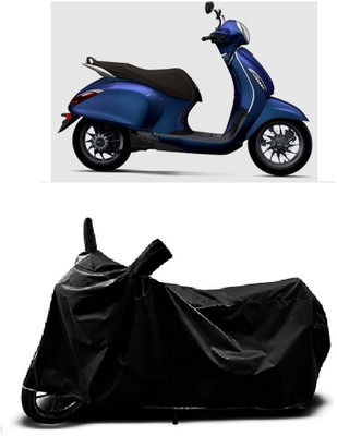 Mdstar Waterproof Two Wheeler Cover for Bajaj(V 150, Black)