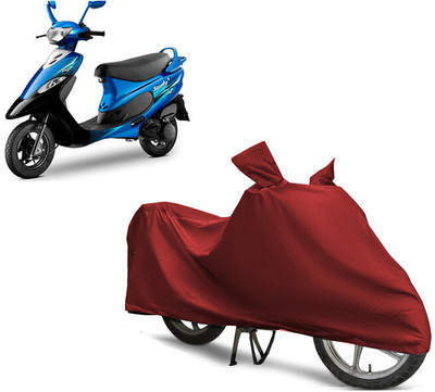 EGAL Waterproof Two Wheeler Cover for TVS(Pep Plus, Maroon)