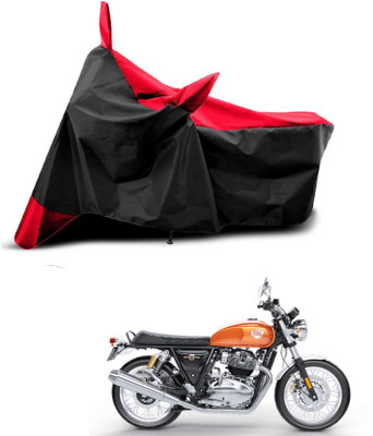 KEDIT Two Wheeler Cover for Royal Enfield(Interceptor 650, Red, Black)