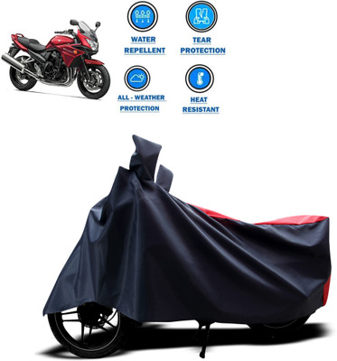 DeepShakshi AUTOMOTIVE Two Wheeler Cover for Suzuki(Bandit, Red, Black)