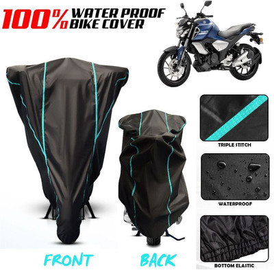Mdstar Waterproof Two Wheeler Cover for Yamaha(FZ-X, Black)