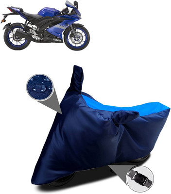 AutoGalaxy Waterproof Two Wheeler Cover for Yamaha(YZF R15 V3 BS6, Blue)