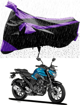 MWBB Waterproof Two Wheeler Cover for Yamaha(FZ-25, Black)