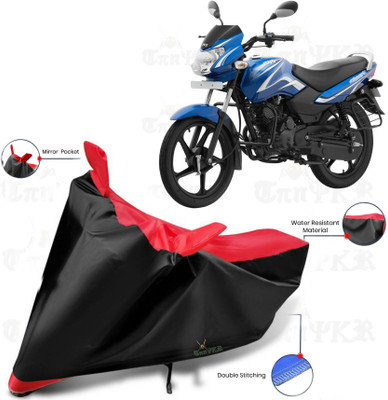 sowelar Waterproof Two Wheeler Cover for TVS(Sport, Black, Red)