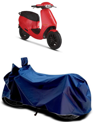 KEDIT Two Wheeler Cover for Ola(Scooty, Blue)