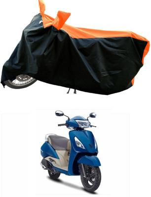 DeepShakshi AUTOMOTIVE Waterproof Two Wheeler Cover for TVS(Jupiter Grande, Orange)