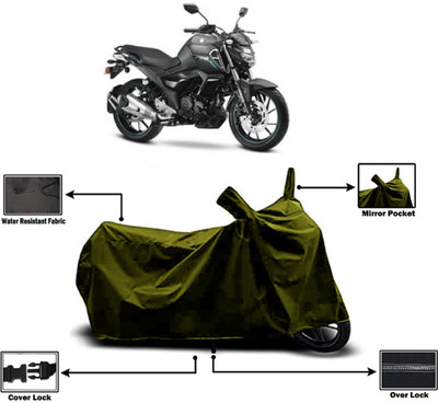 Amexride Two Wheeler Cover for Yamaha(FZ-Fi Version 3.0, Green)
